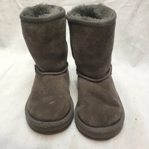 Toddler - Mini UGG Gray Boots Size: 8 - Picture 2 of 8